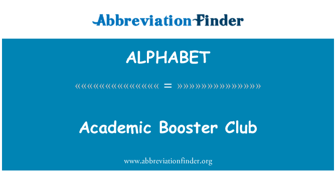 ALPHABET: Académico Booster Club