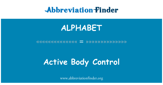 ALPHABET: Active Body Control