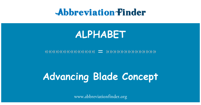 ALPHABET: Avanse Lame konsèp