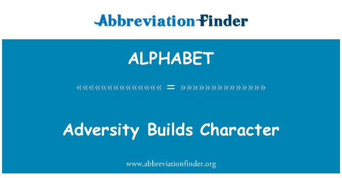 ALPHABET: Nadloge gradi značaj
