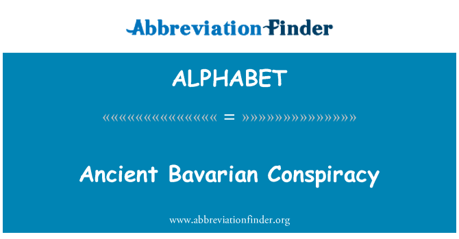 ALPHABET: Oude Beierse Conspiracy