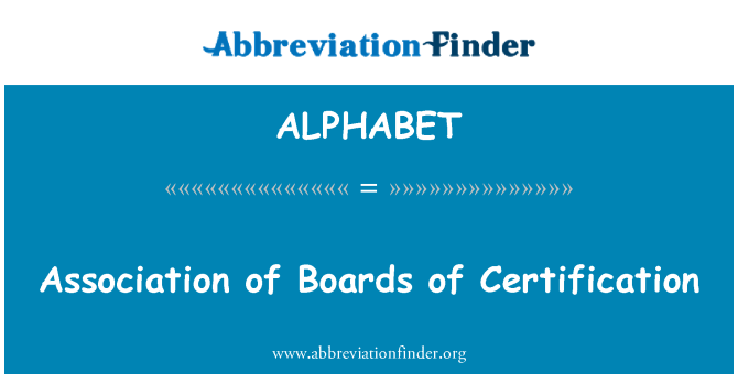 ALPHABET: Associació de juntes de certificació