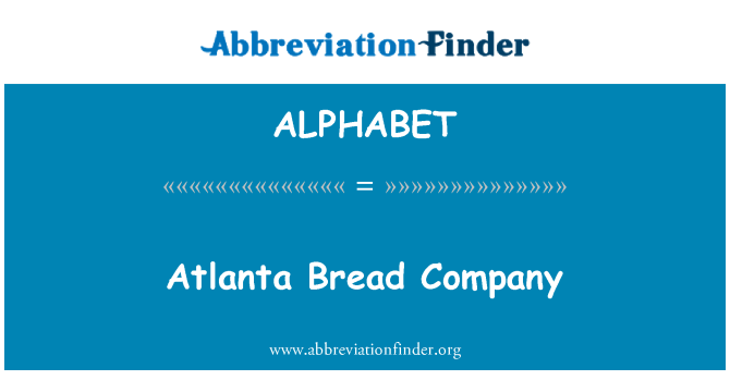 ALPHABET: Компания Атланта хлеб