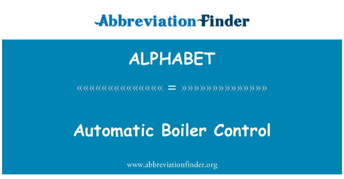 ALPHABET: Automatic Boiler Control