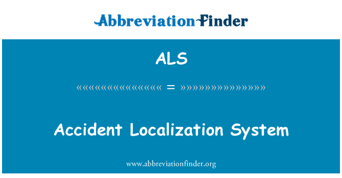 ALS: Ulykke lokalisering System