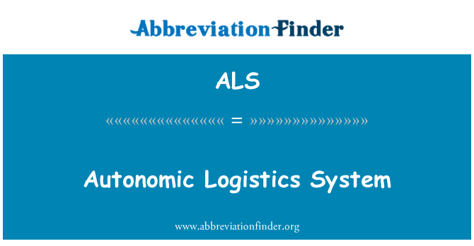 ALS: Sistem otonom logistik