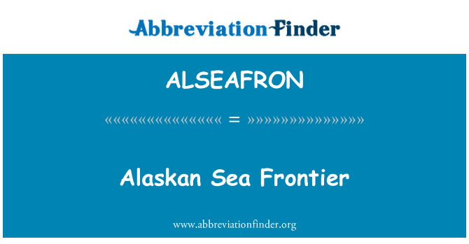 ALSEAFRON: Alaskan Sea Frontier