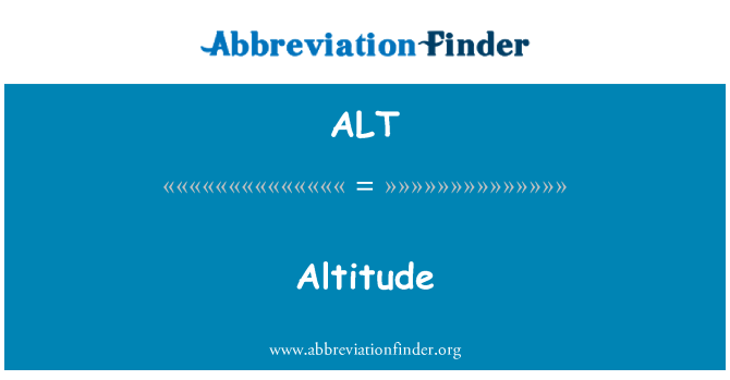 ALT: Altitid