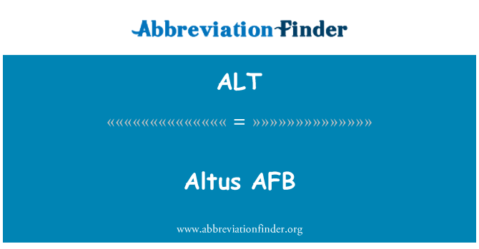 ALT: Altus AFB