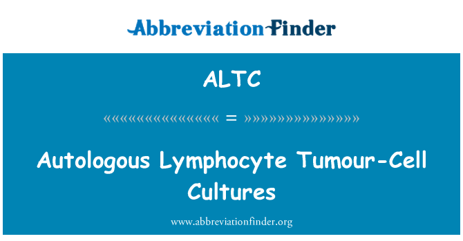 ALTC: Autologní lymfocytů nádorových buněčných kultur