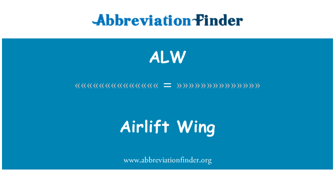 ALW: Ġewnaħ airlift