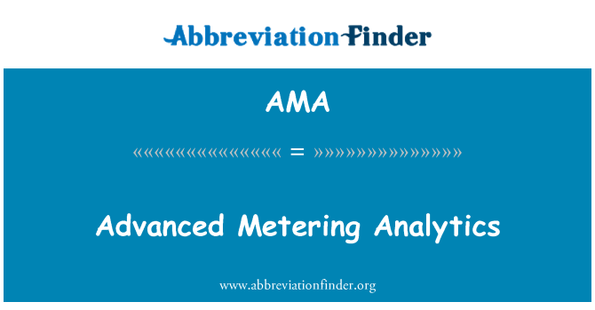 AMA: Napredna mjerenja analitika