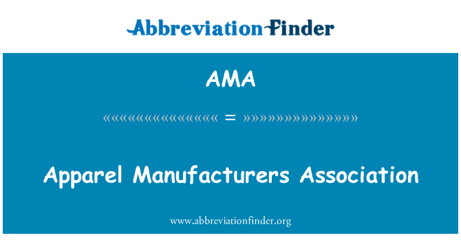 AMA: Vaatteet Manufacturers Association