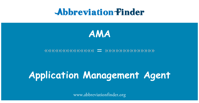 AMA: 应用程序管理代理