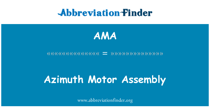 AMA: Acimut del ensamble del Motor