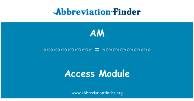 AM: Modul dostop