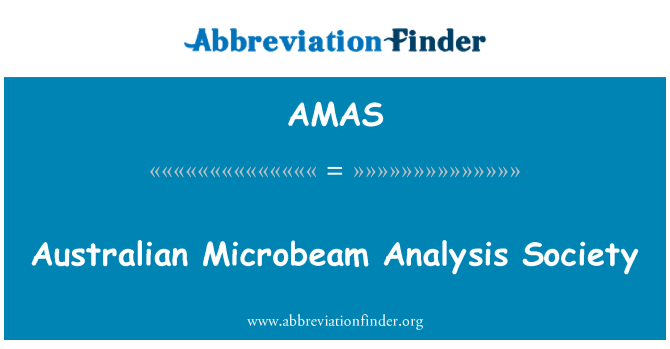 AMAS: Australian Microbeam Analysis Society