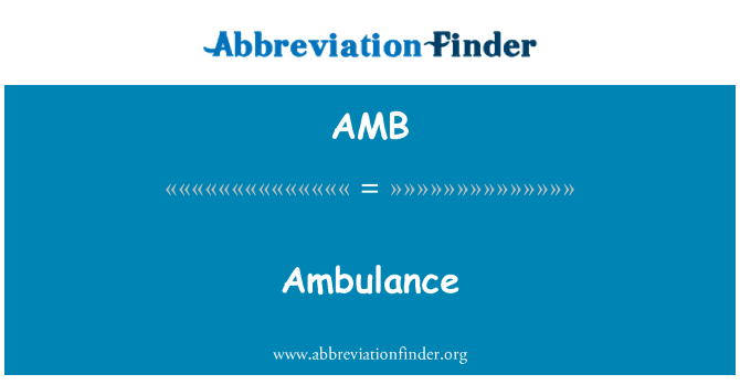 AMB: Anbilans
