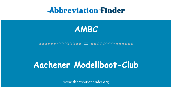 AMBC: Aachener Modellboot-Club