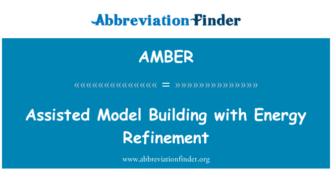 AMBER: Ede moun modèl kay ak enèji Optimisation