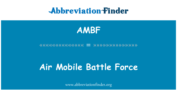 AMBF: 모바일 전투 공군