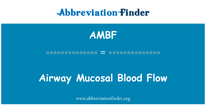 AMBF: Airway niêm mạc máu