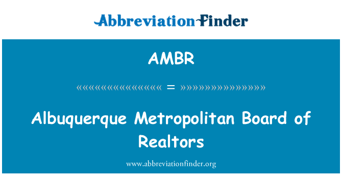 AMBR: Albuquerque Consell Metropolità d'agents immobiliaris