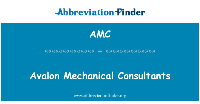 AMC: 아발론 기계 컨설턴트