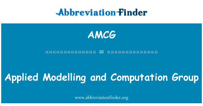 AMCG: Aplicate de modelare şi calcul grup