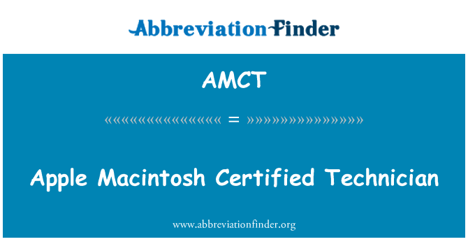 AMCT: Apple Macintosh sètifye teknisyen