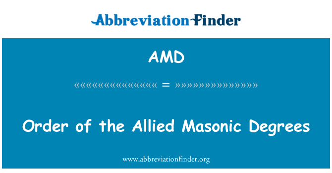AMD: 盟軍的共濟會度的順序