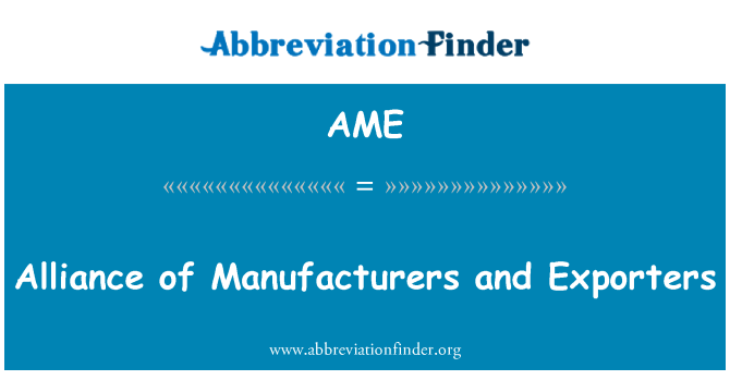 AME: Alyans Des Fabricants Et Aux