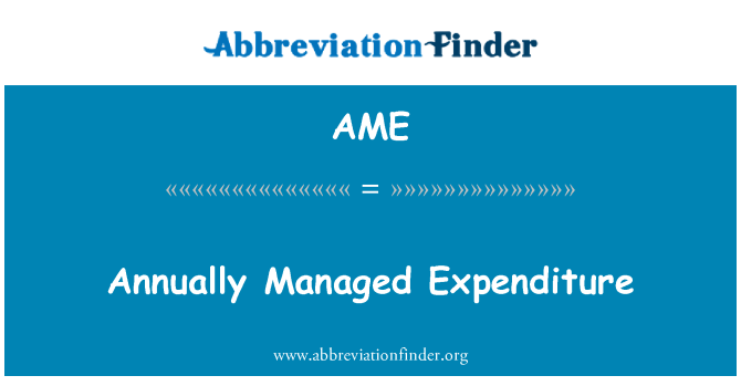 AME: هزینه های سالانه مدیریت