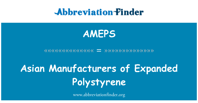AMEPS: Manifatturi ta ' l-Asja ta ' Expanded Polystyrene
