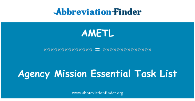 AMETL: Senarai tugas penting misi agensi