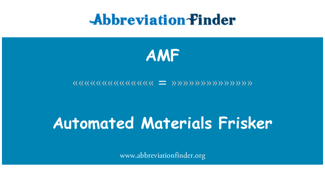 AMF: Automatické materiály Frisker