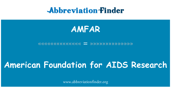 AMFAR: Mỹ Quỹ nghiên cứu AIDS