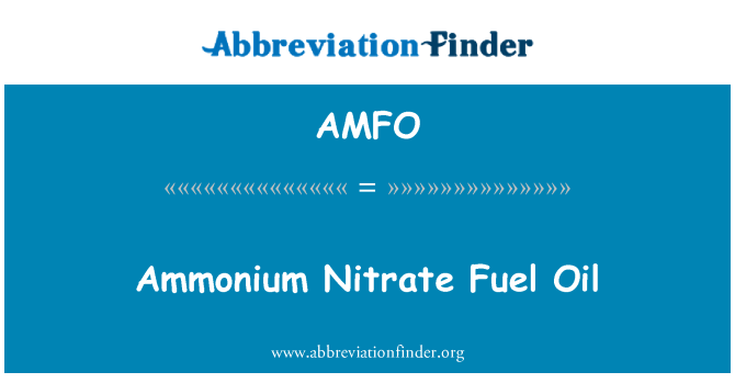AMFO: Èl nitrat gaz