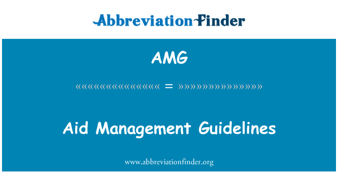 AMG: Riktlinjerna för förvaltningen