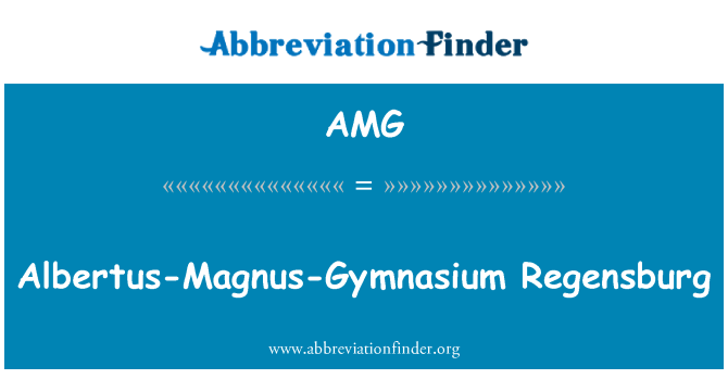 AMG: Альберт великий Магнус гімназії Регенсбурга