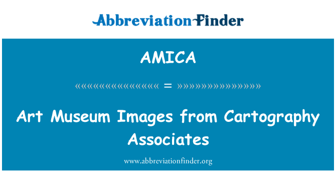 AMICA: Museu d'art imatges de cartografia associats