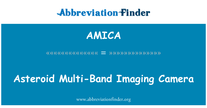 AMICA: Asteroid multi-banda Imaging kamera