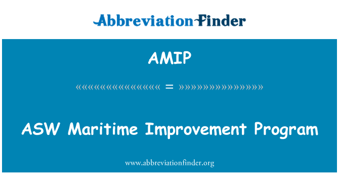 AMIP: Program poprawy morskiego ASW