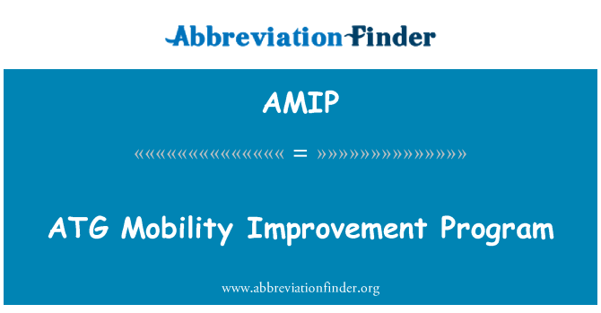 AMIP: ATG mobilitás fokozása Program
