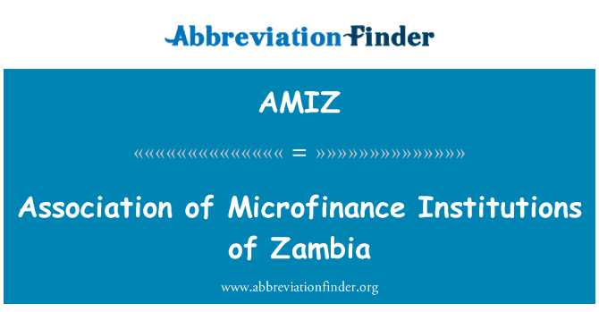 AMIZ: 尚比亞的小額信貸機構協會