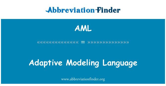 AML: Adaptive Modeling Language