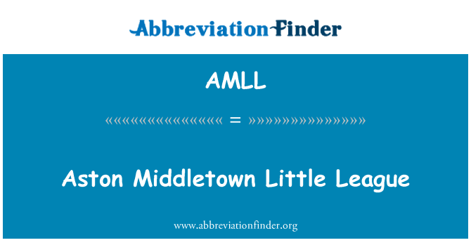 AMLL: Aston Middletown kicsit Liga