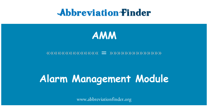 AMM: Signalizacijos valdymo modulis