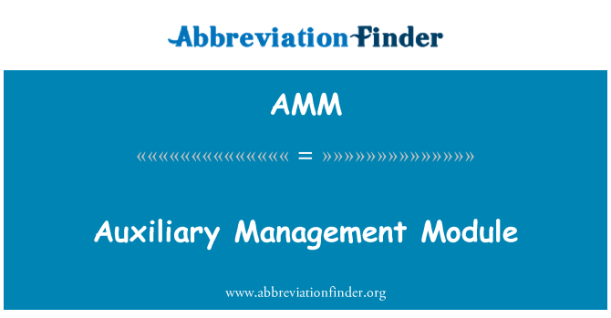 AMM: Abimehhanismide haldamise moodul