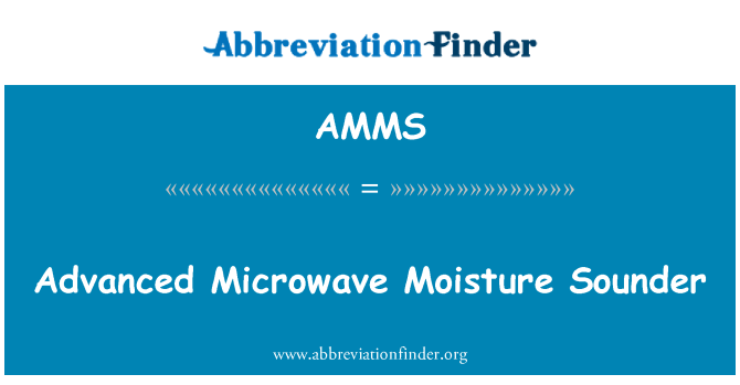 AMMS: Sounder Advanced mikrovalovna vlage